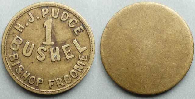 Herefordshire, Bishops Frome, HJ Pudge 1 Bushel